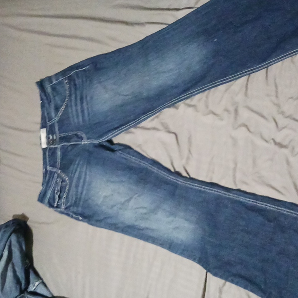 Jeans, artisan crafted, size 14, blue